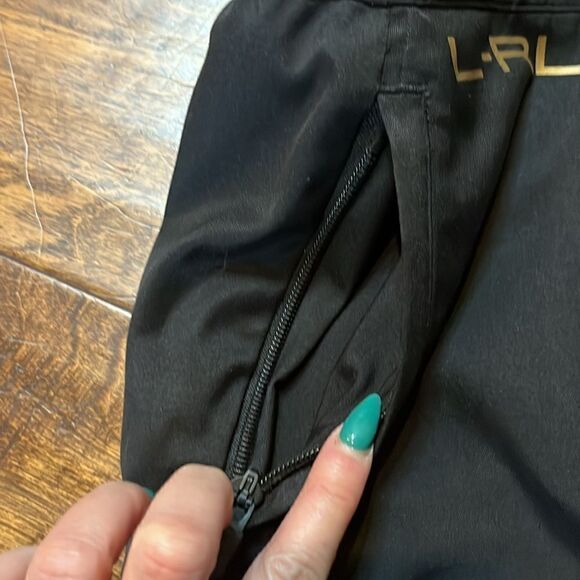 L-RL Lauren Active Black side zip/vent pants, 10! - Picture 5 of 12